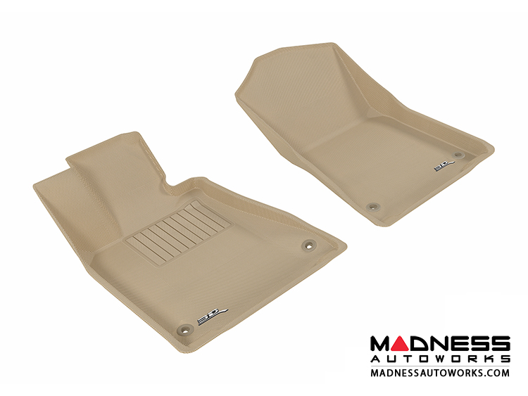 Lexus GS350 Floor Mats (Set of 2) - Front - Tan by 3D MAXpider